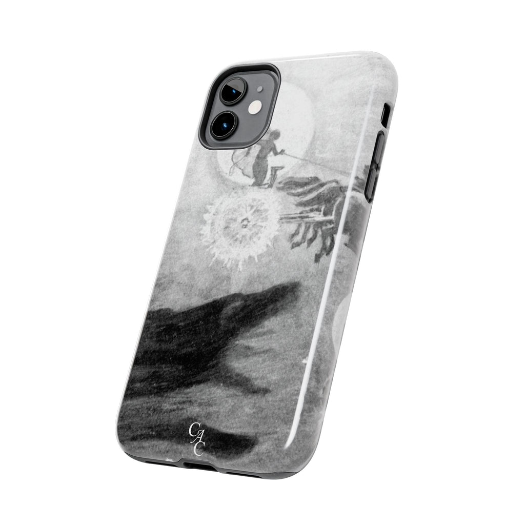 The wolves pursuing Sol & Mani | John Charles Dollman