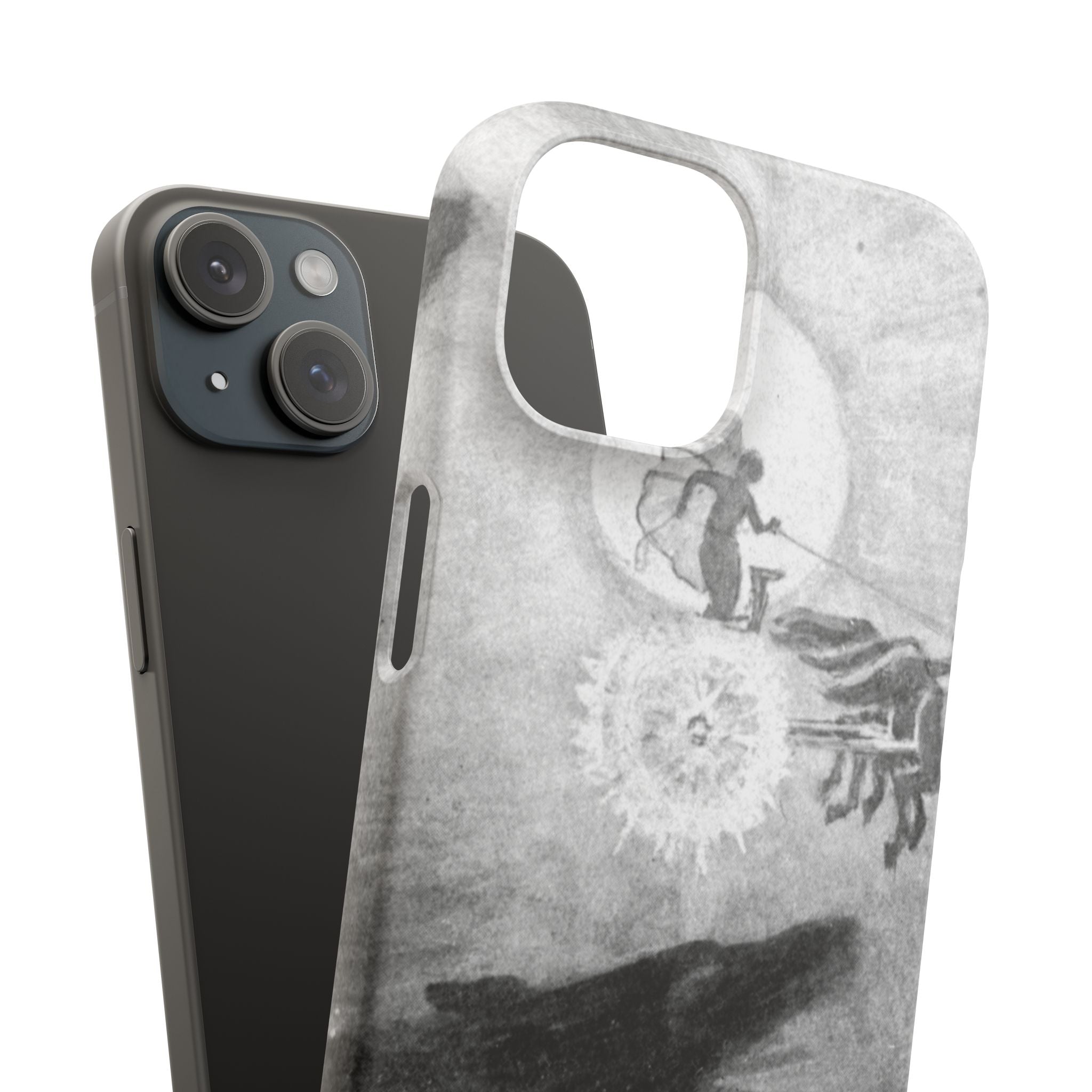 The wolves pursuing Sol & Mani | John Charles Dollman