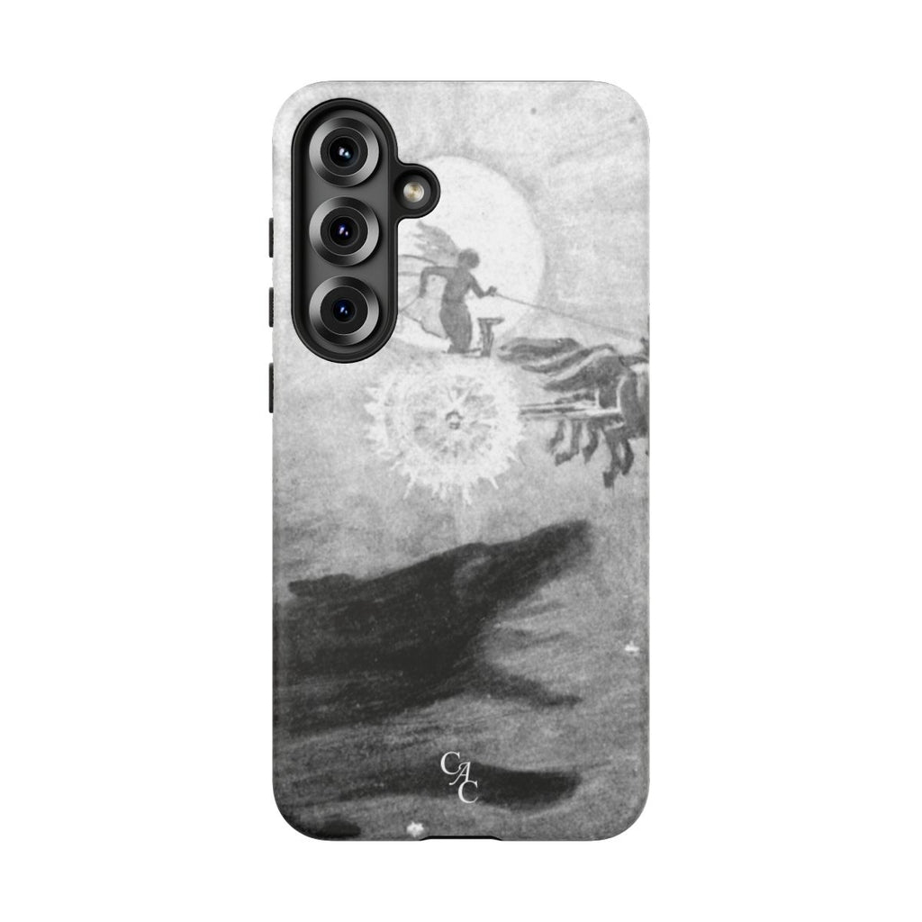 The wolves pursuing Sol & Mani | John Charles Dollman