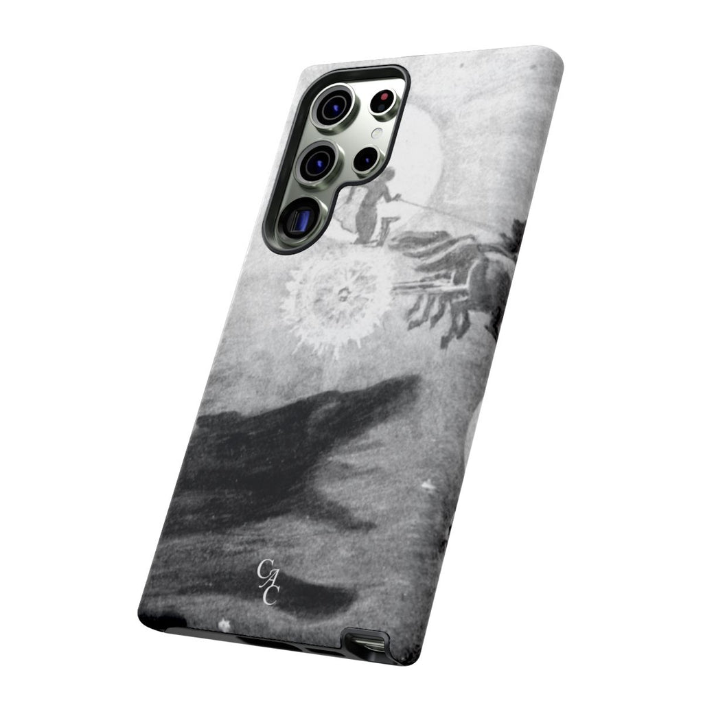 The wolves pursuing Sol & Mani | John Charles Dollman