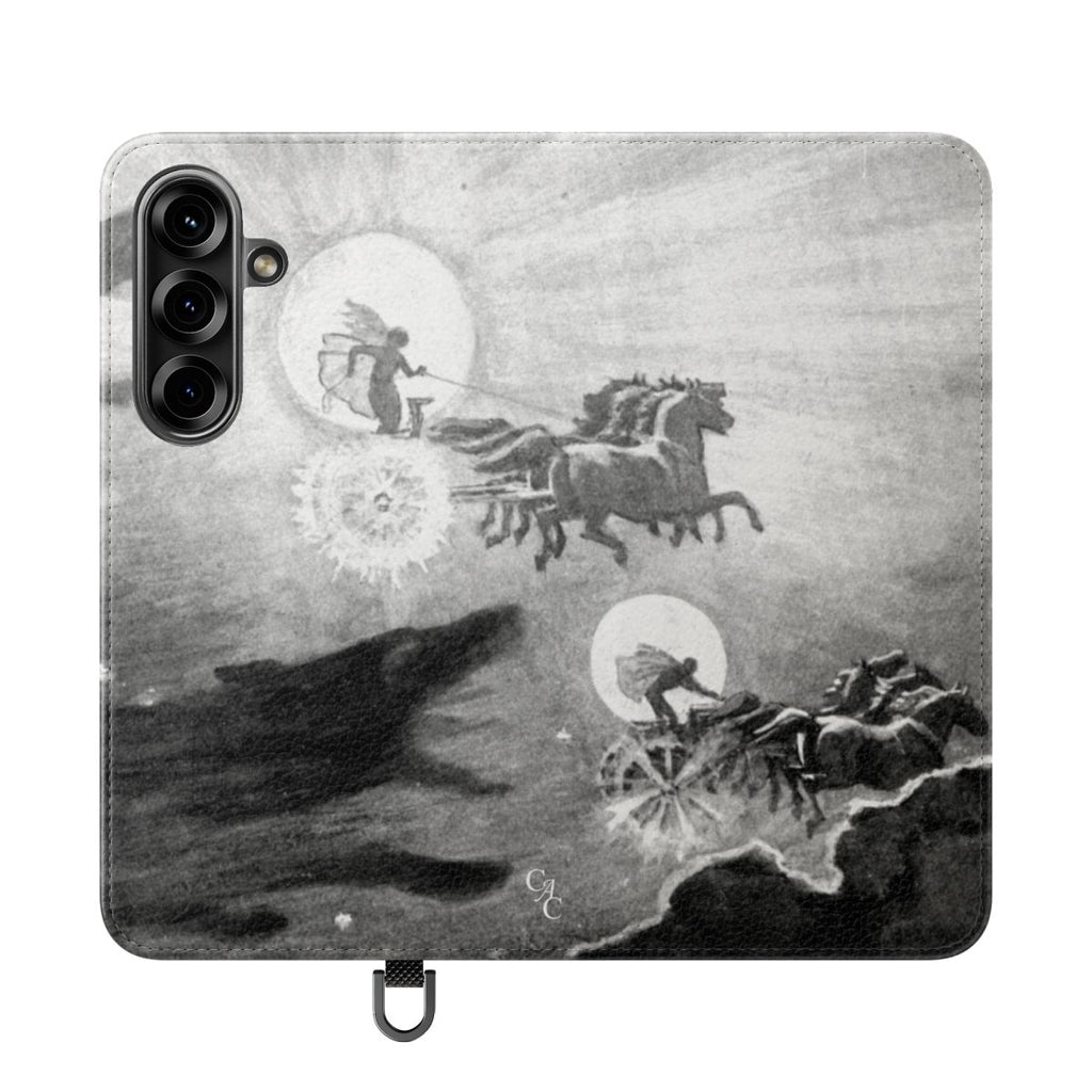 The wolves pursuing Sol & Mani | John Charles Dollman