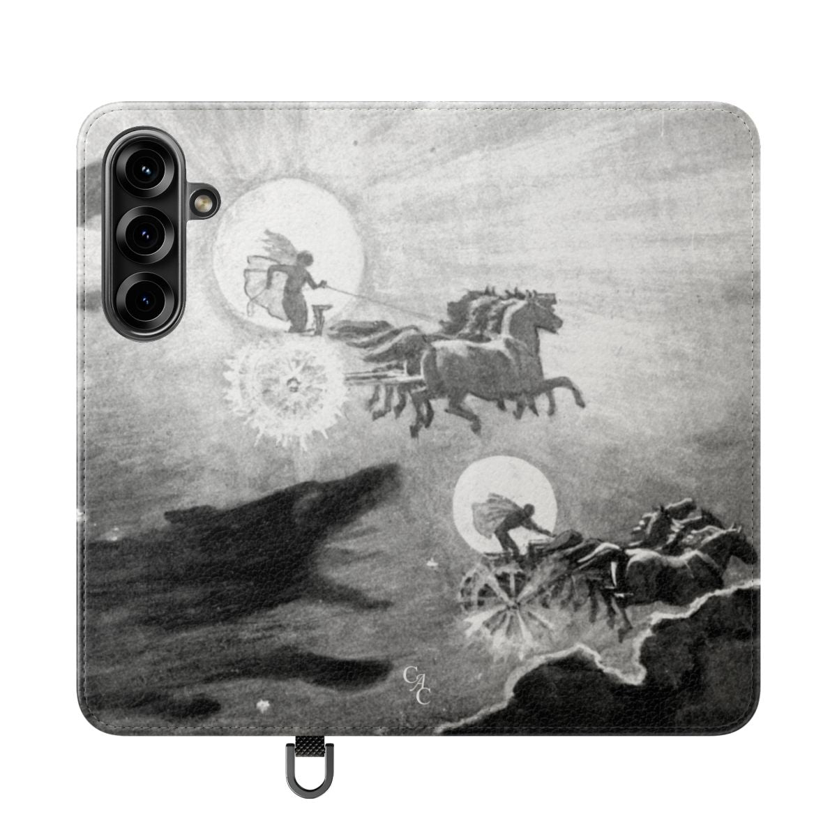 The wolves pursuing Sol & Mani | John Charles Dollman