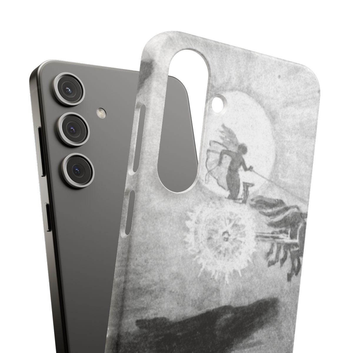 The wolves pursuing Sol & Mani | John Charles Dollman