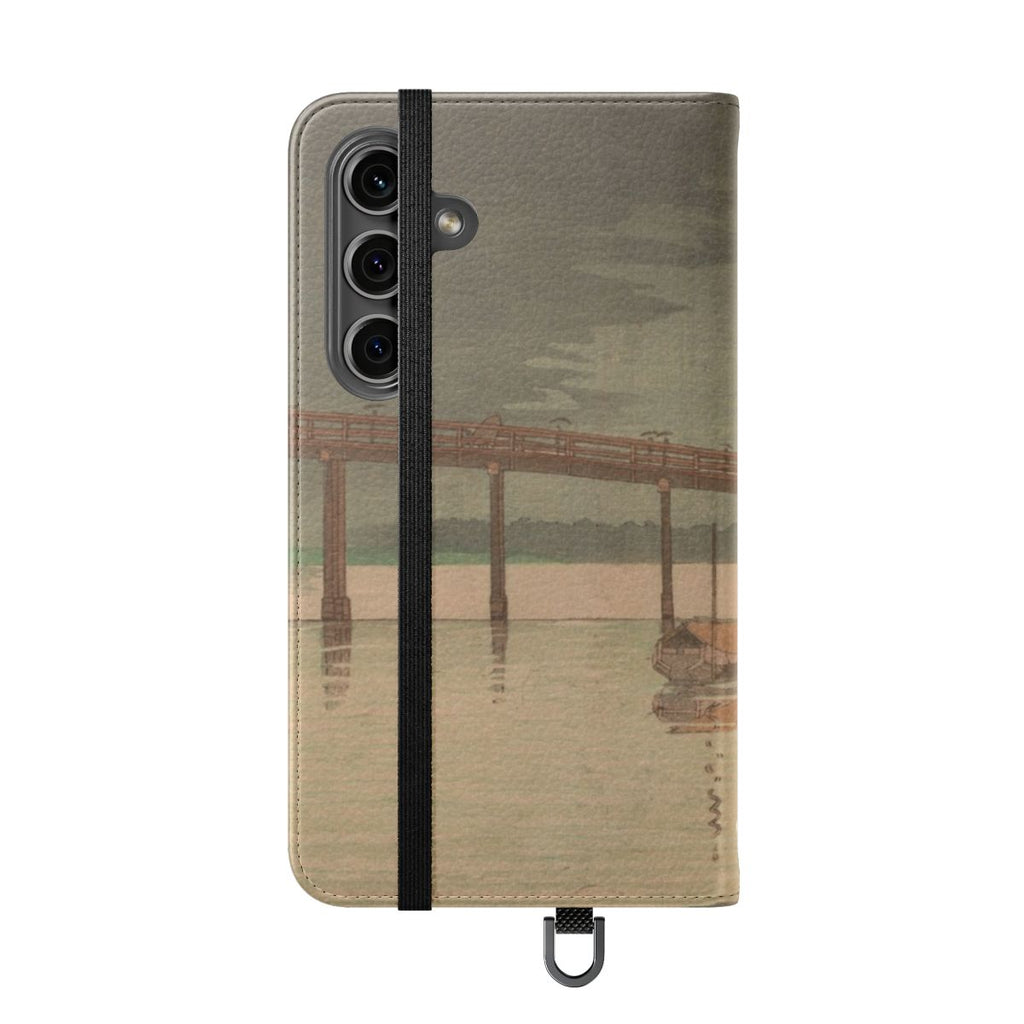 View of Tokyo's Shin-Ohashi bridge | Kobayashi Kiyochika