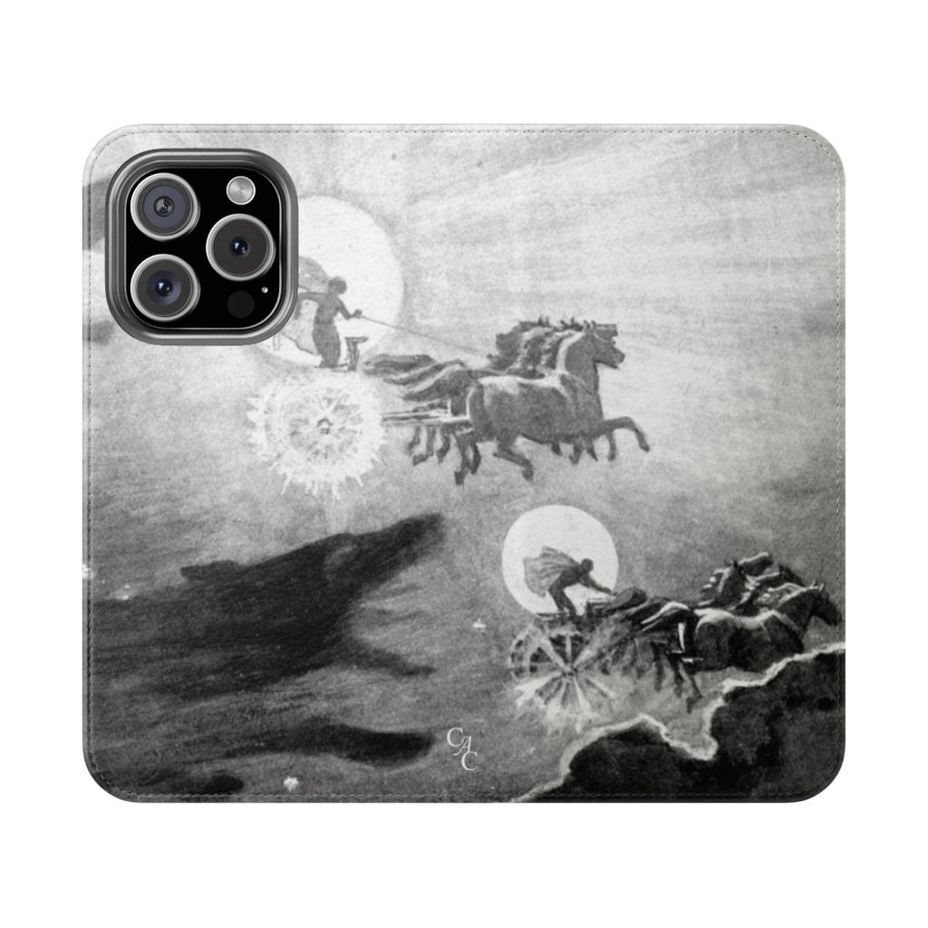 The wolves pursuing Sol & Mani | John Charles Dollman